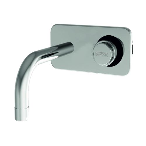 Pressmatic Wall Mounted Basin Tap Chrome